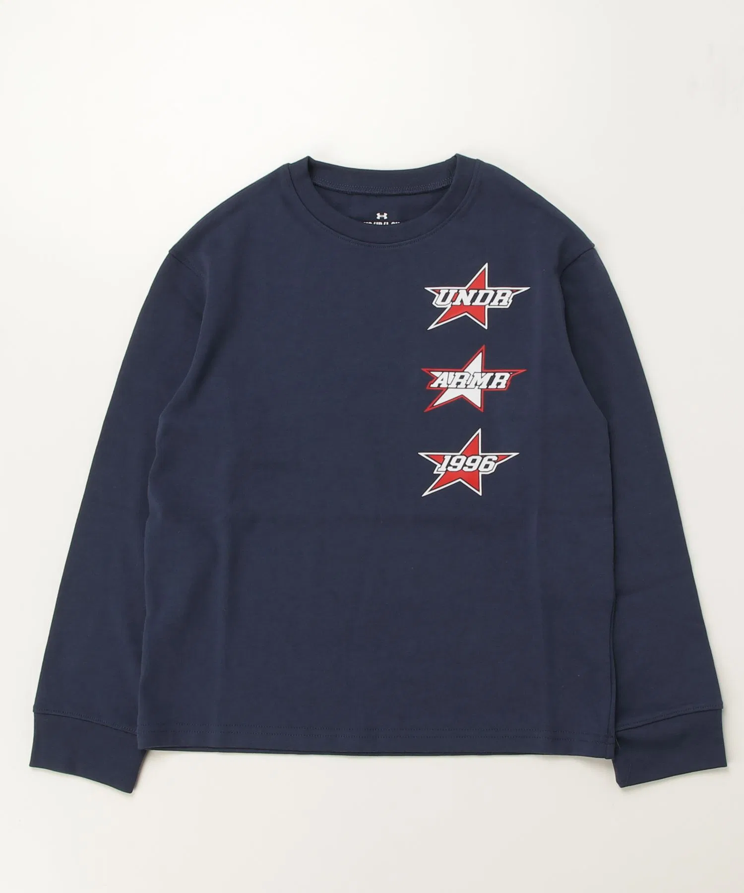 Детская футболка с длинным рукавом UNDER ARMOUR Heavyweight Cotton тёмно-синяя
