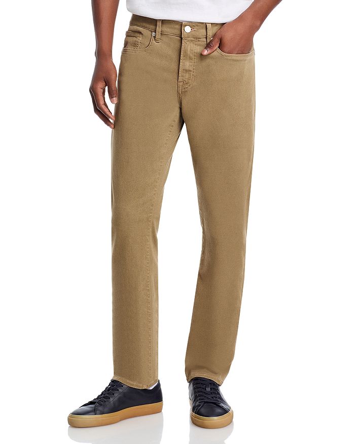 

Брюки L'Homme Slim из чесаного твила в цвете Dark Tan FRAME, коричневый/бежевый