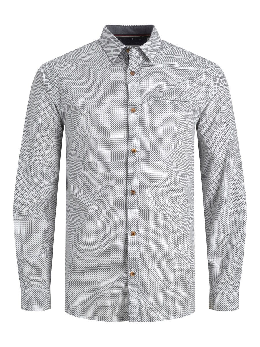

Повседневная рубашка JACK & JONES Slim fit Button Up Shirt, белый