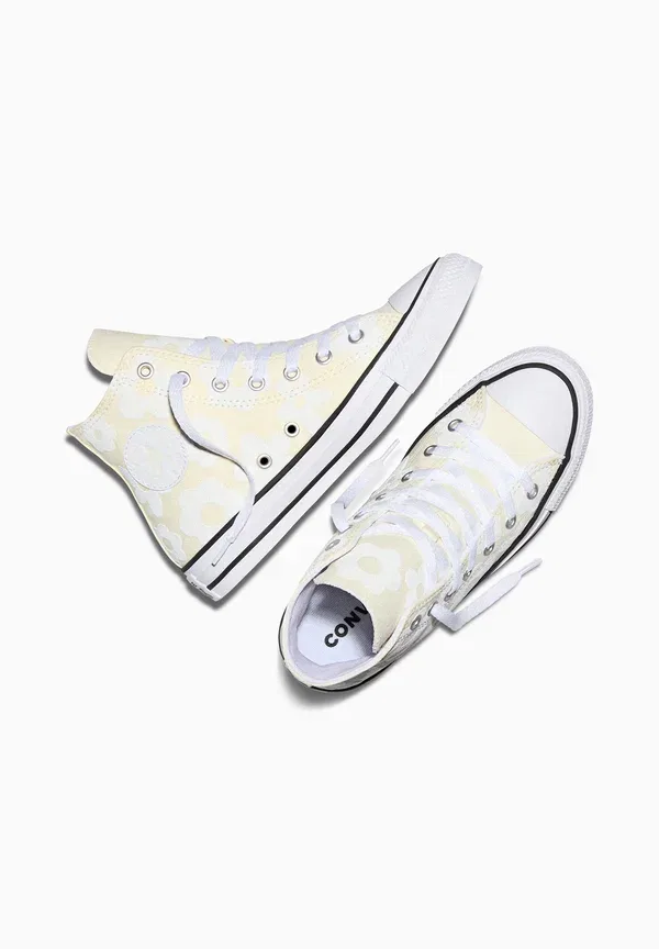 Кроссовки высокие Converse Chuck Taylor All Star Bubble Flowers High Top Trainers, цвет белый серебристый — фото 3