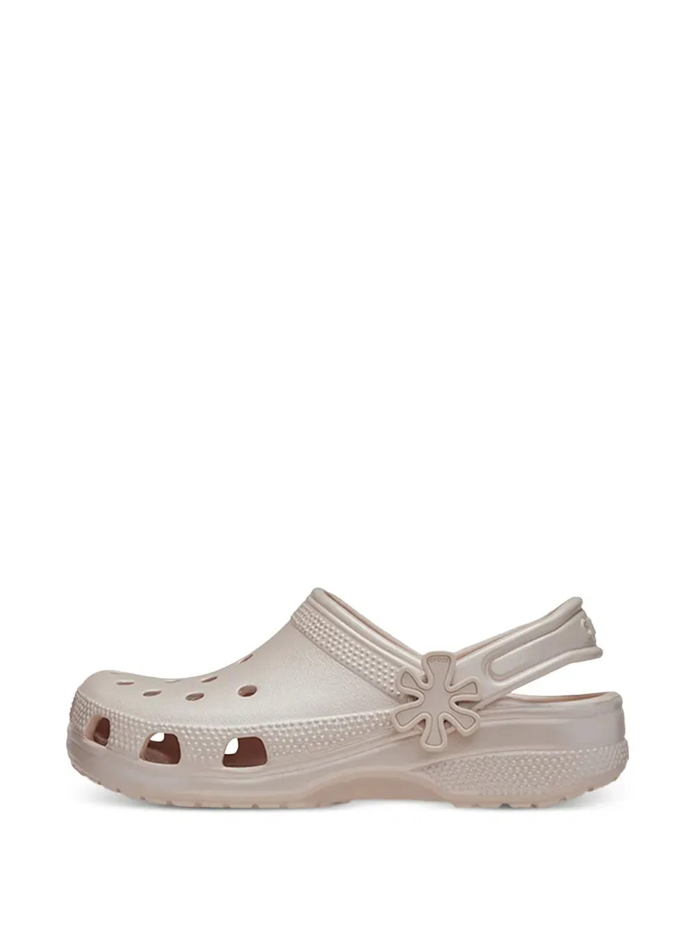 Классические сандалии с жемчужным блеском Crocs Kids, розовый — фото 2