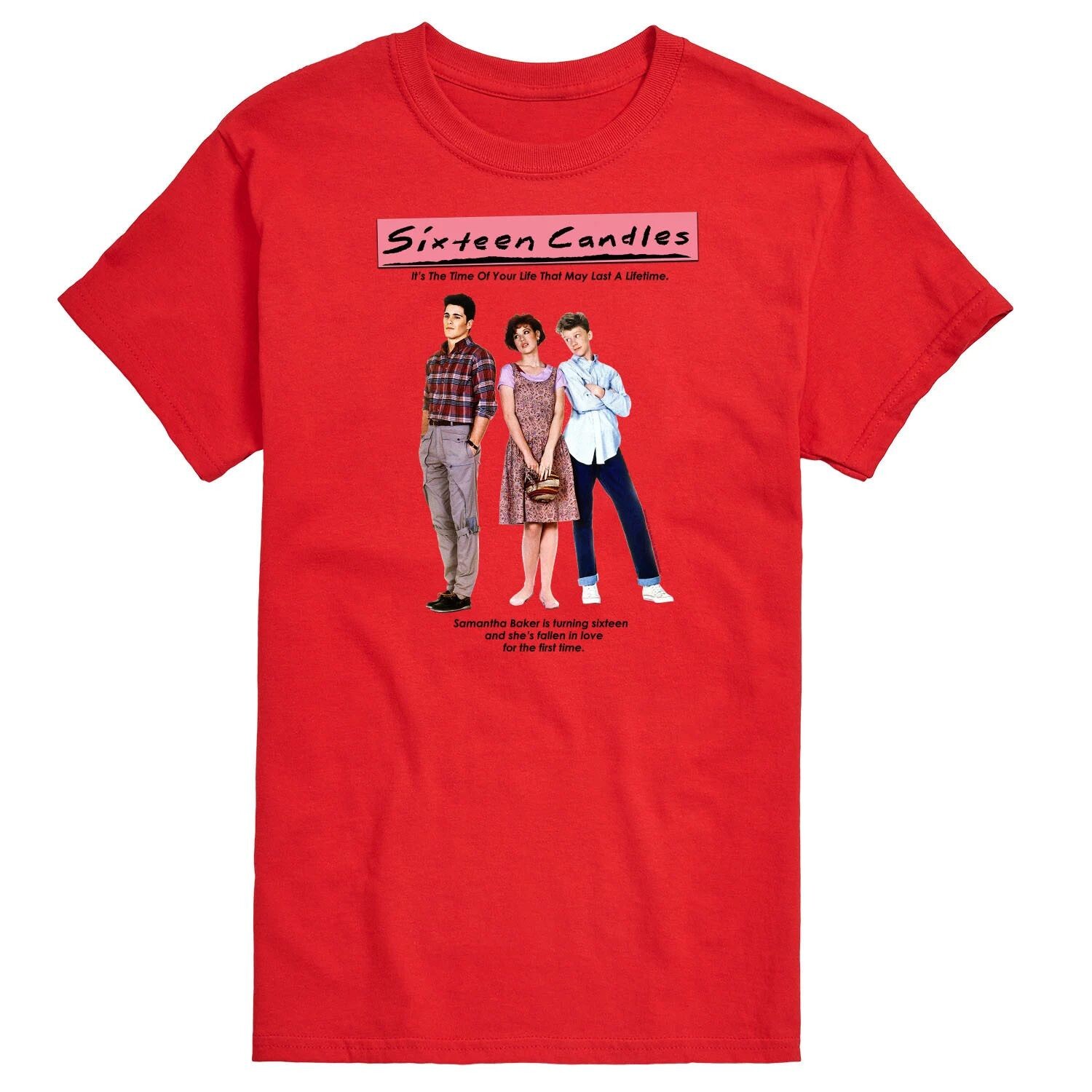 

Футболка с рисунком Big & Tall Sixteen Candles Licensed Character, красный