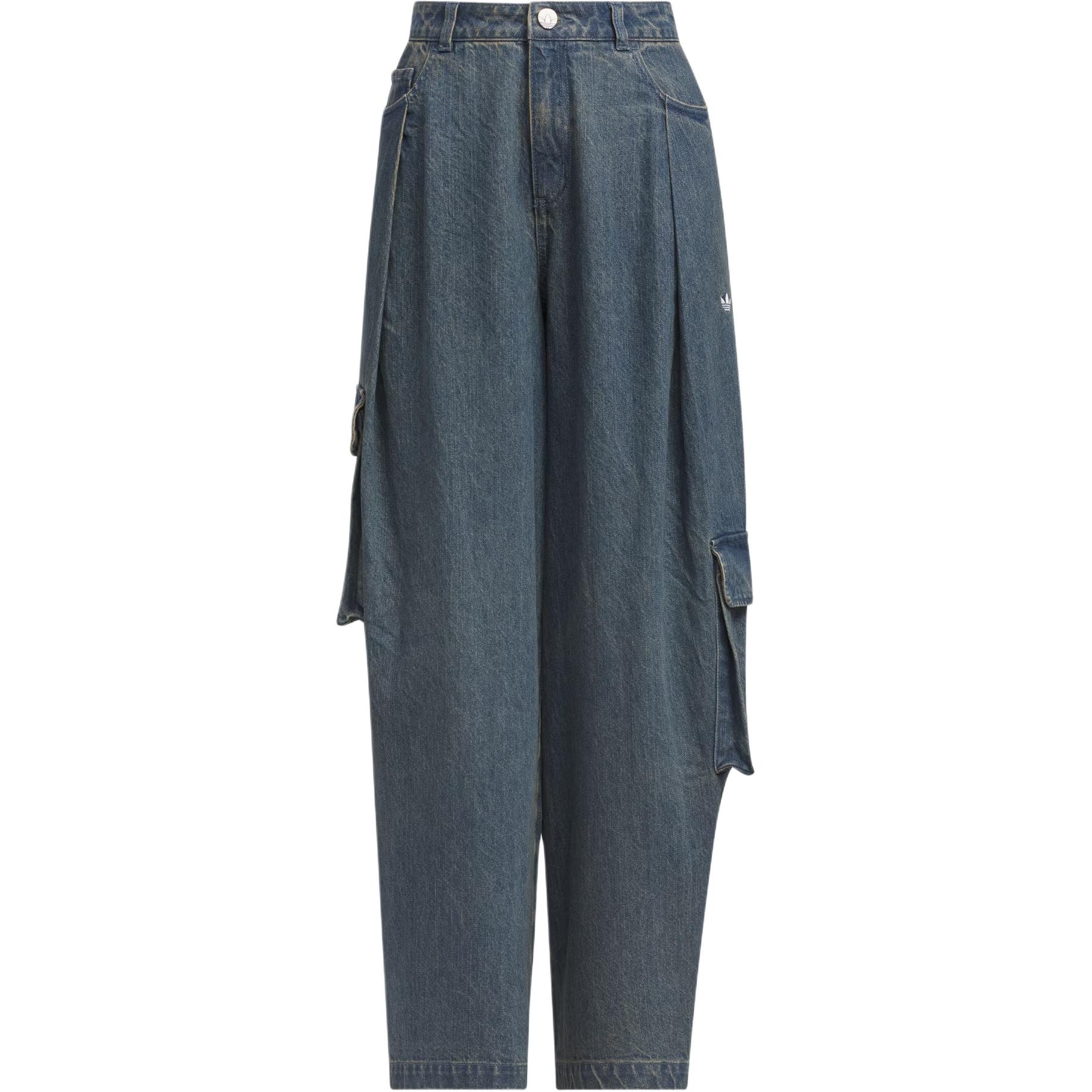 

Мягкие джинсовые карго-джоггеры jeans women's Adidas Originals, зеленый