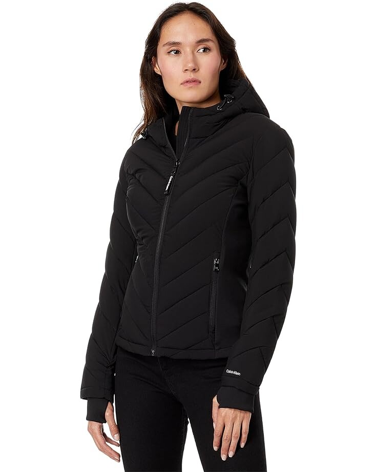 

Пуховик Calvin Klein Scuba Side Lightweight, черный