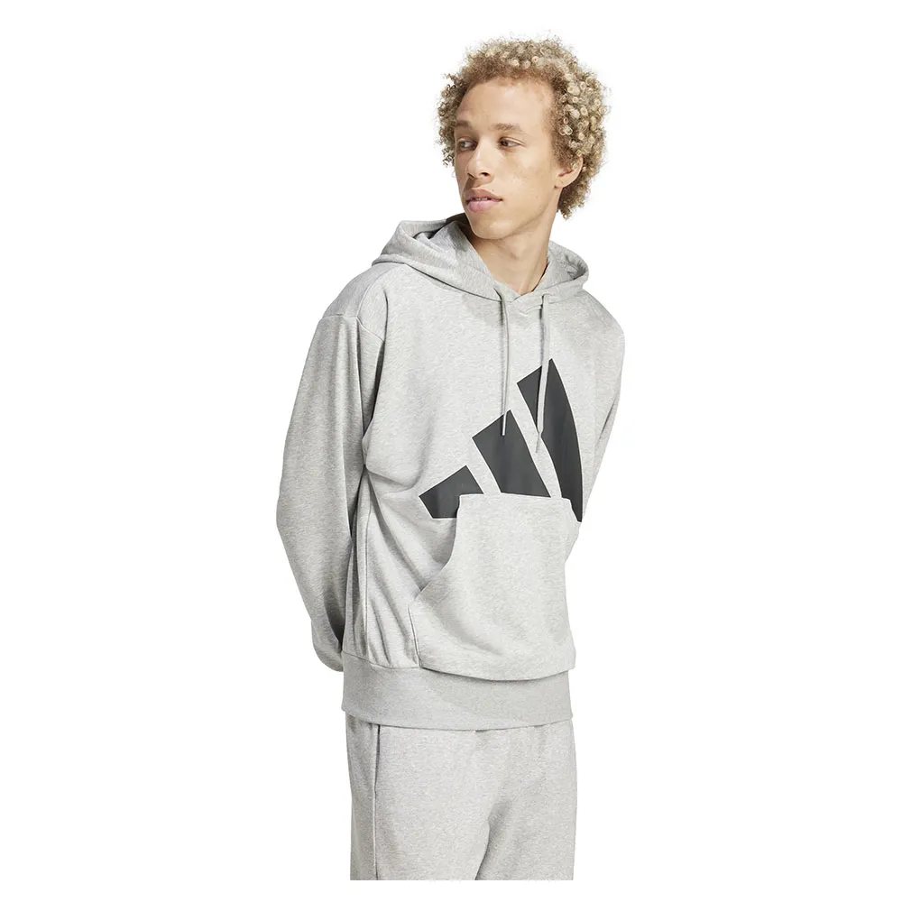 Худи adidas Essentials Big Logo French Terry, серый — фото 4