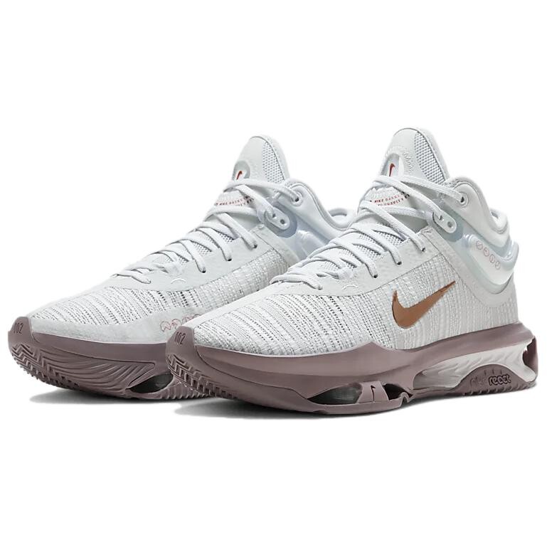Баскетбольные кроссовки Air Zoom GT Jump 2 мужские, среднего размера, белые/серые Nike — фото 3