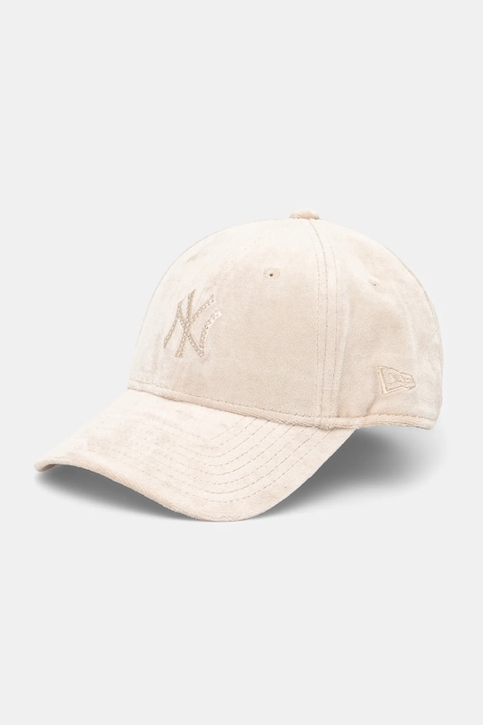

Вельюровая кепка с козырьком New Era, бежевый
