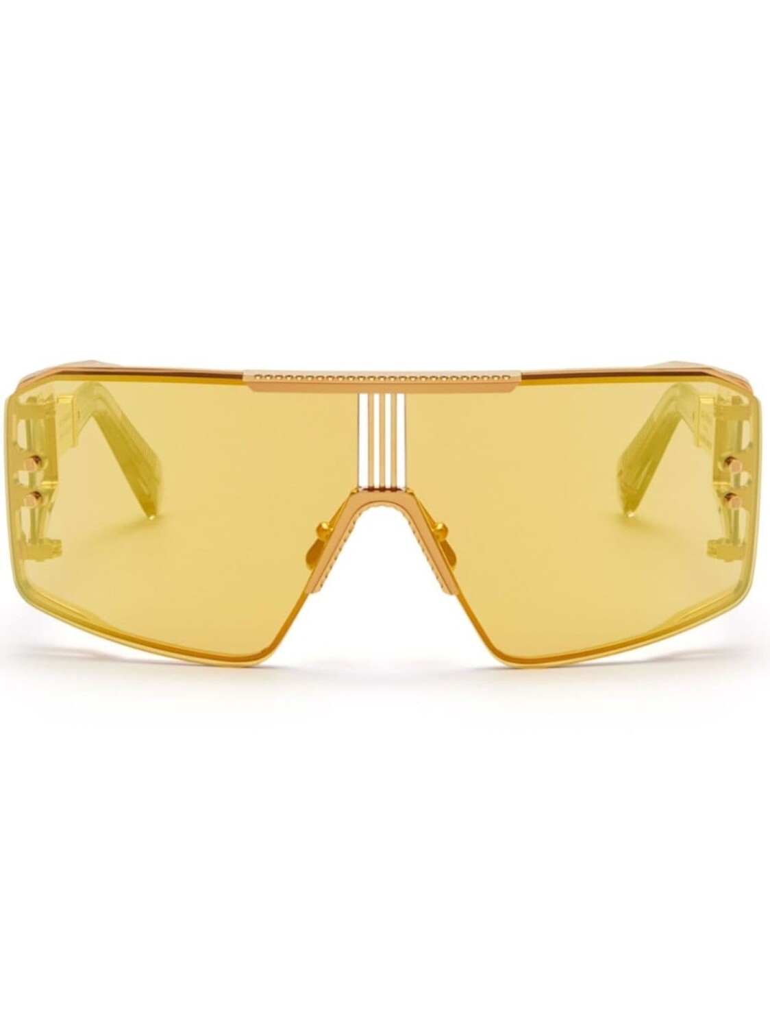

Balmain Eyewear солнцезащитные очки Le Masque с затемненными линзами, желтый