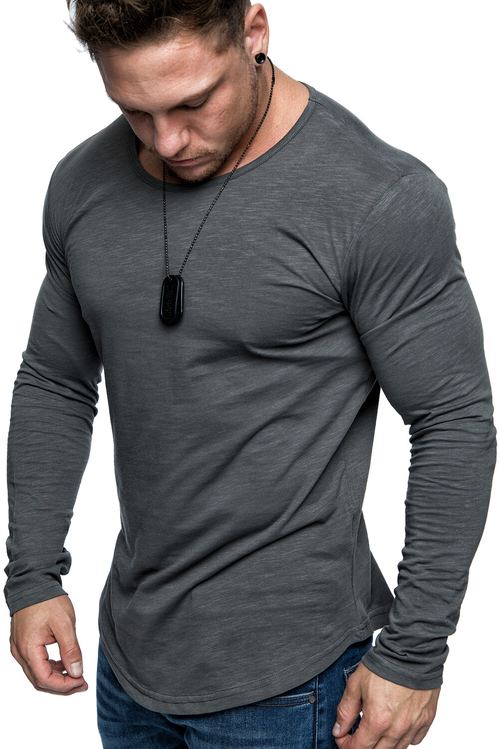 

Футболка Amaci&Sons Langarm FRISCO, цвет Iron