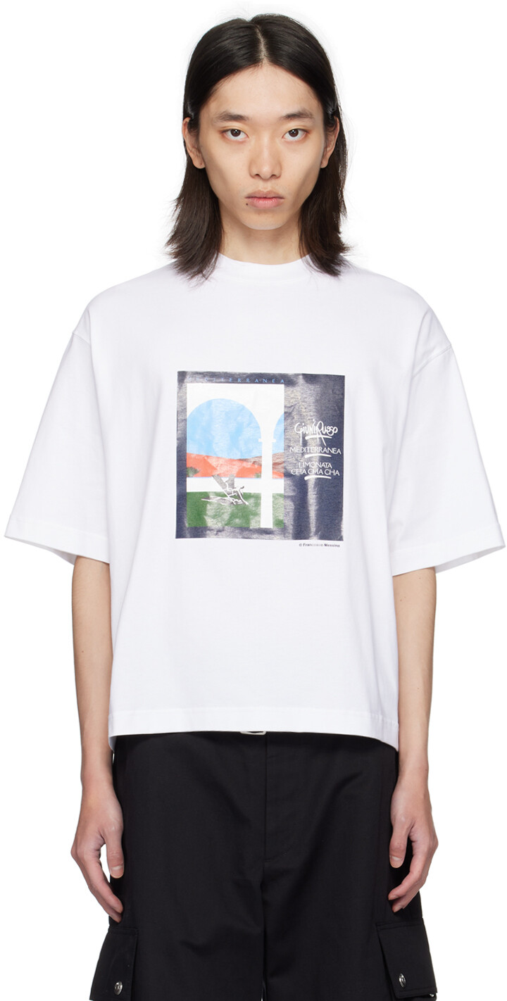 

JACQUEMU Белая футболка La Casa 'Le t-shirt cesa' JACQUEMUS