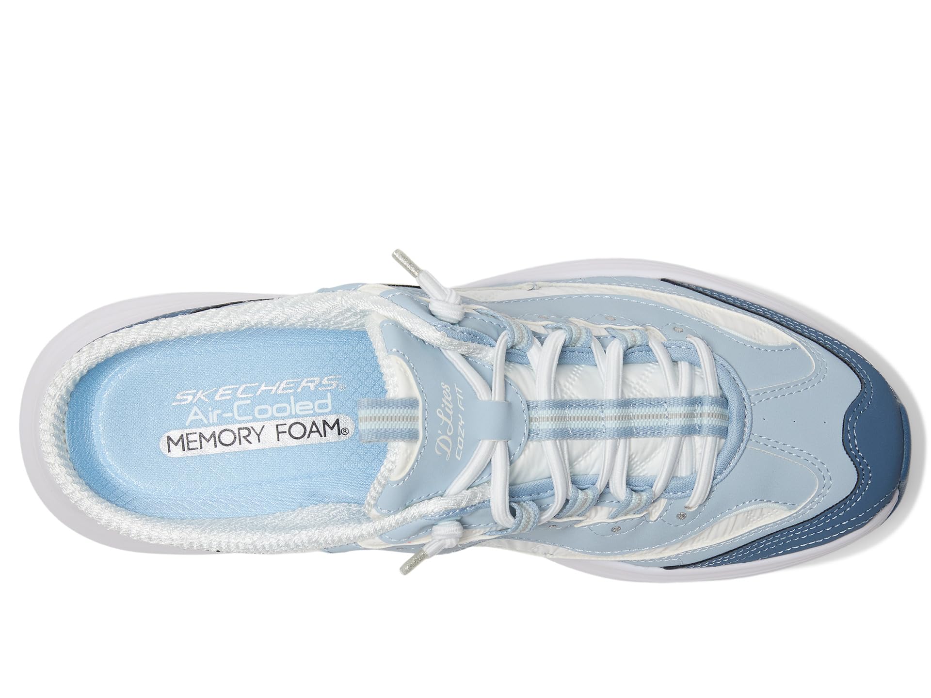 Кроссовки SKECHERS Contour Foam Cozy Fit Vintage Dream, цвет Light Blue — фото 2