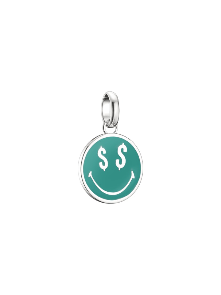 

Thomas Sabo Подвеска-шарм Smileyworld Dollars Charm Penmant Connect в серебристом и зеленом цветах