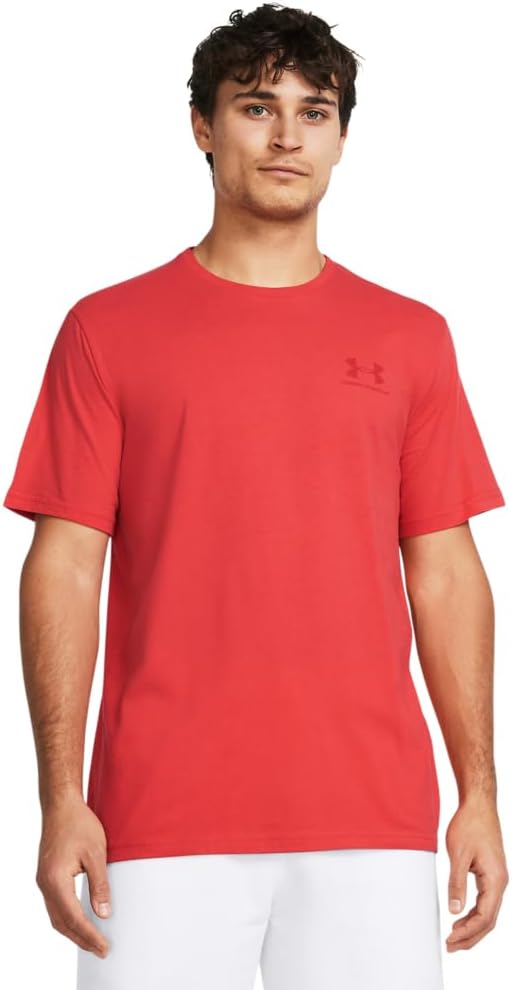 

Мужская спортивная футболка Under Armour с коротким рукавом на левую грудь, (814) Red Solstice/Red, Красный, Мужская спортивная футболка Under Armour с коротким рукавом на левую грудь, (814) Red Solstice/Red