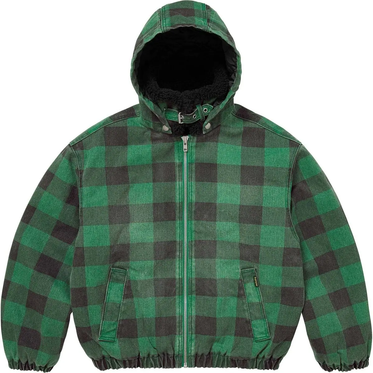 Куртка-бомбер с искусственным мехом внутри Supreme, Plaid/Plaid — фото 2