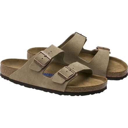 

Узкие замшевые сандалии Arizona с мягкой стелькой женские Birkenstock, цвет Taupe Suede