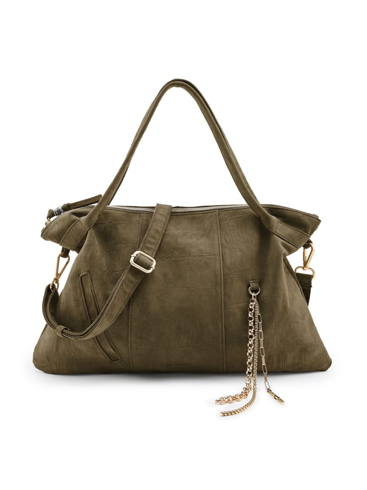 

Сумка через плечо Velvet Wild, кожа, 59 см, цвет хаки FREDs BRUDER