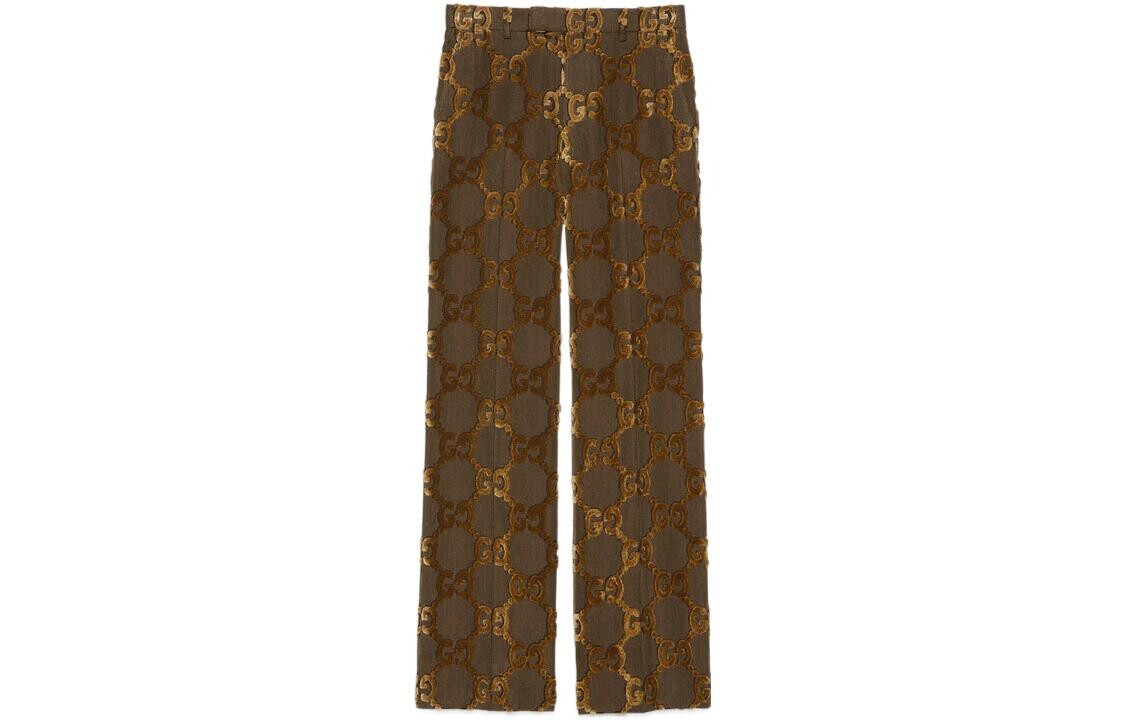 

Повседневные брюки мужские цвета хаки Gucci, хаки