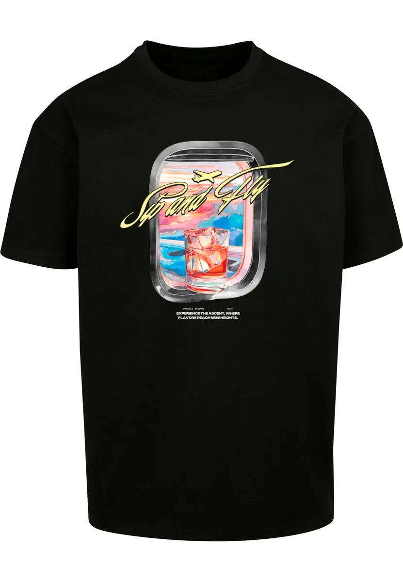 

Футболка Upscale by Mister Tee "Upscale by Mister Tee Sip&Fly Heavy Oversize Tee ", черный