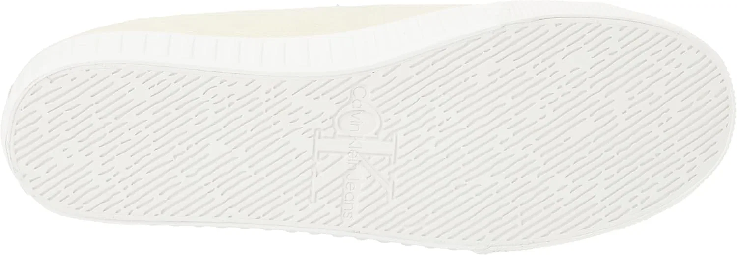 Кроссовки Calvin Klein Herren Skater Vulc Mid на шнуровке Cs Ml Dif Ym0ym00902 Vulkanisierte, Beige Creamy White Bright White — фото 2