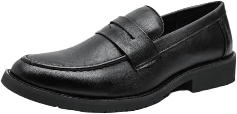Лоферы мужские на кожаной подошве, Black UOPYNE