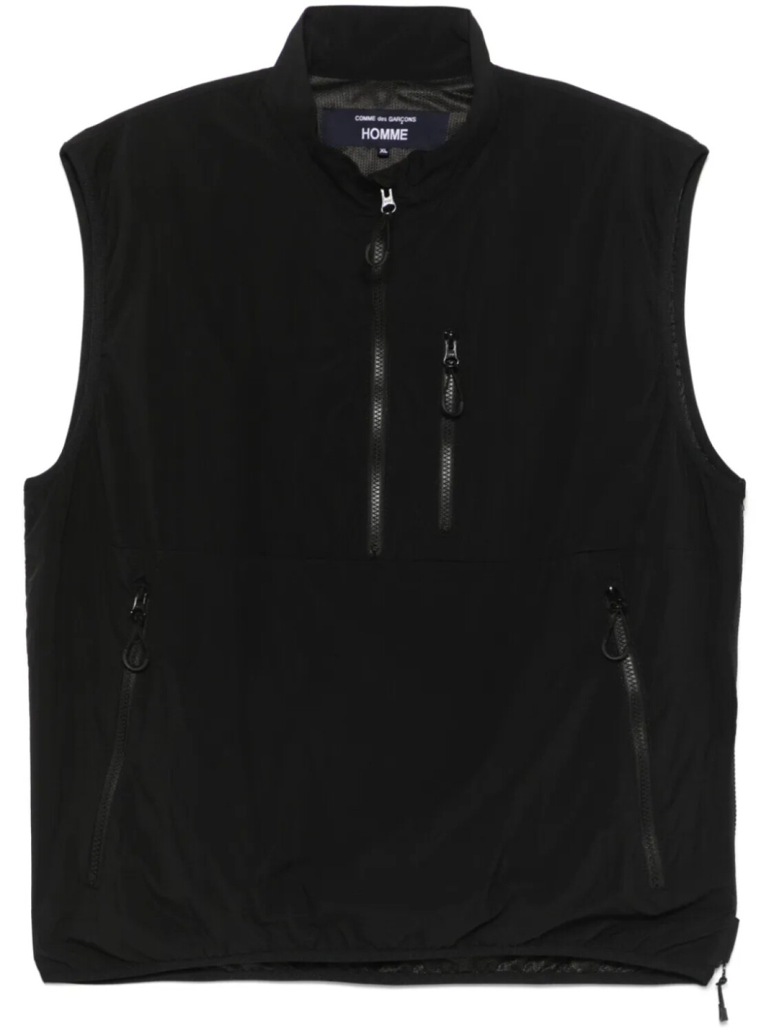 

Comme des Garçons Homme жилет со шлицей, черный