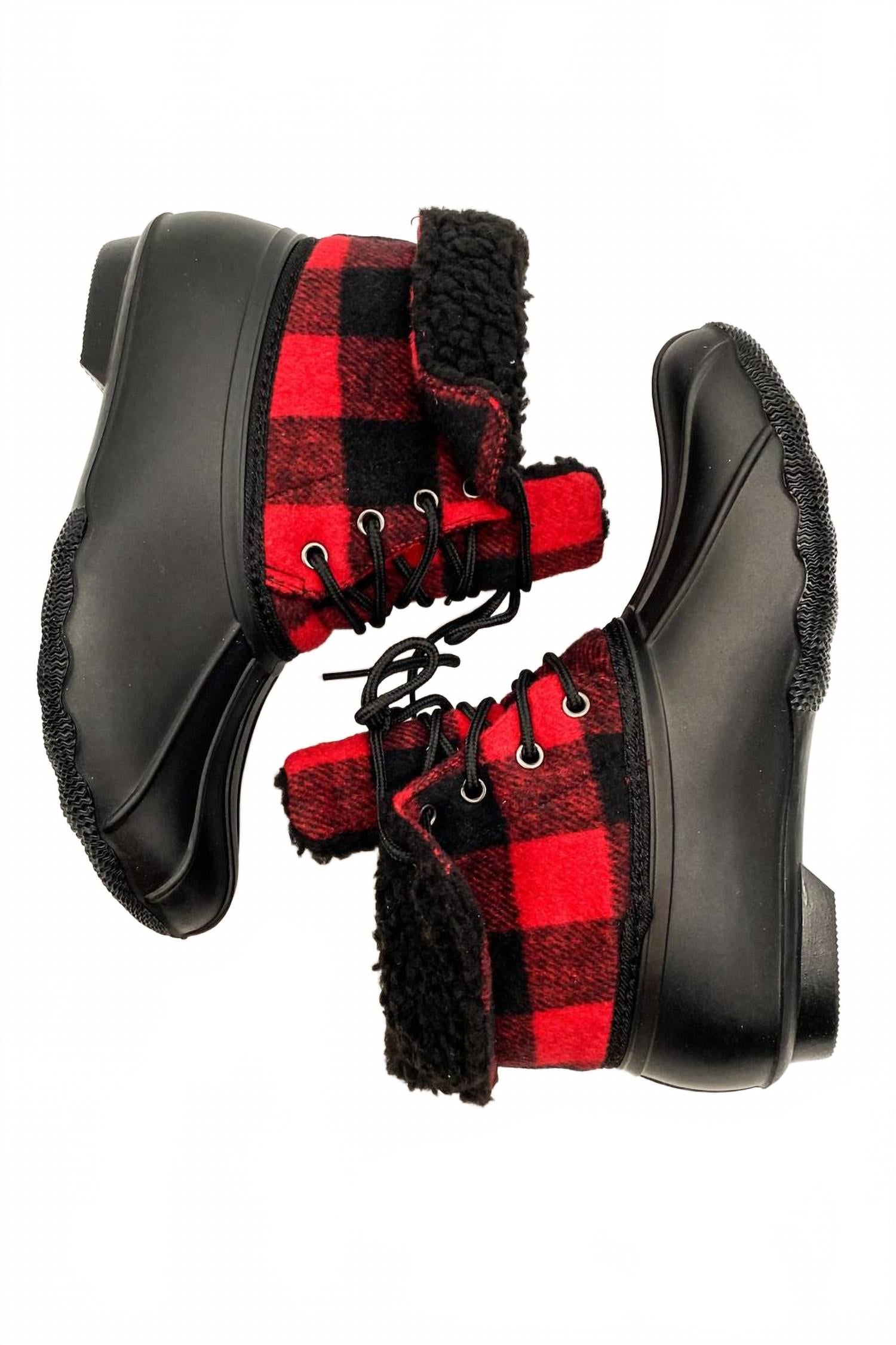 Женские утепленные ботинки Duck Boots в клетку Buffalo Very G, Buffalo Plaid — фото 2