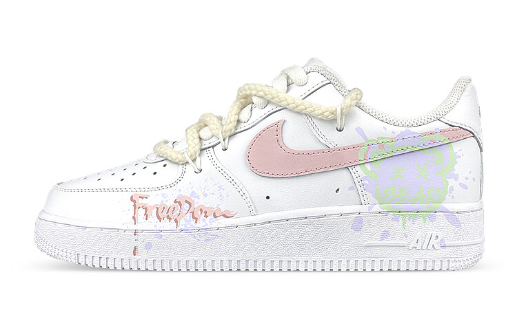 

Кроссовки Nike Air Force 1 Skateboard Shoes Women's Low-Top White Purple/Pink