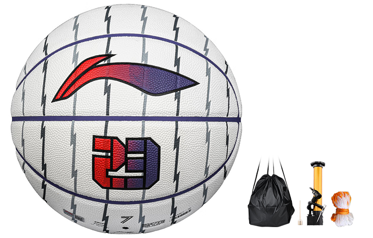 

LINING Баскетбольный мяч PU белый размер 7 тренировочный соревновательный унисекс Китай