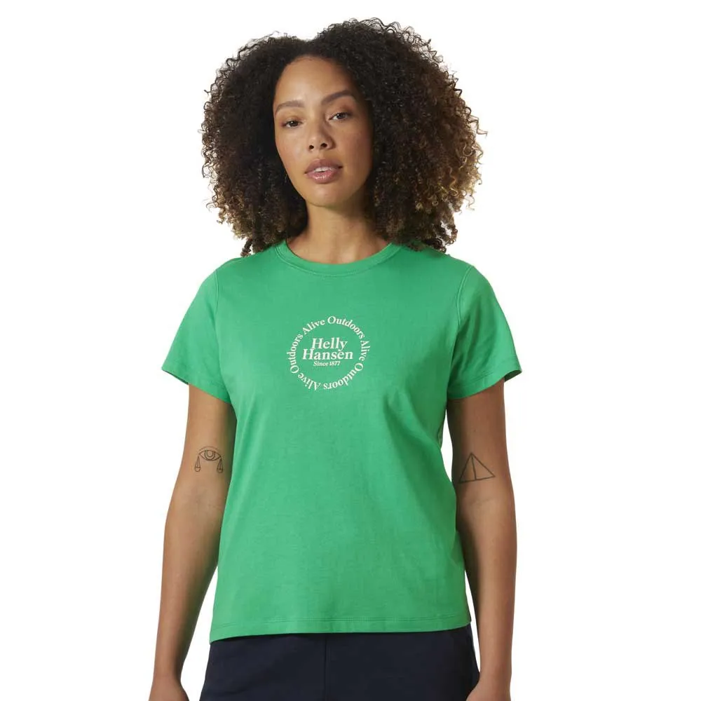 

Футболка Helly Hansen Core Graphic, зеленый