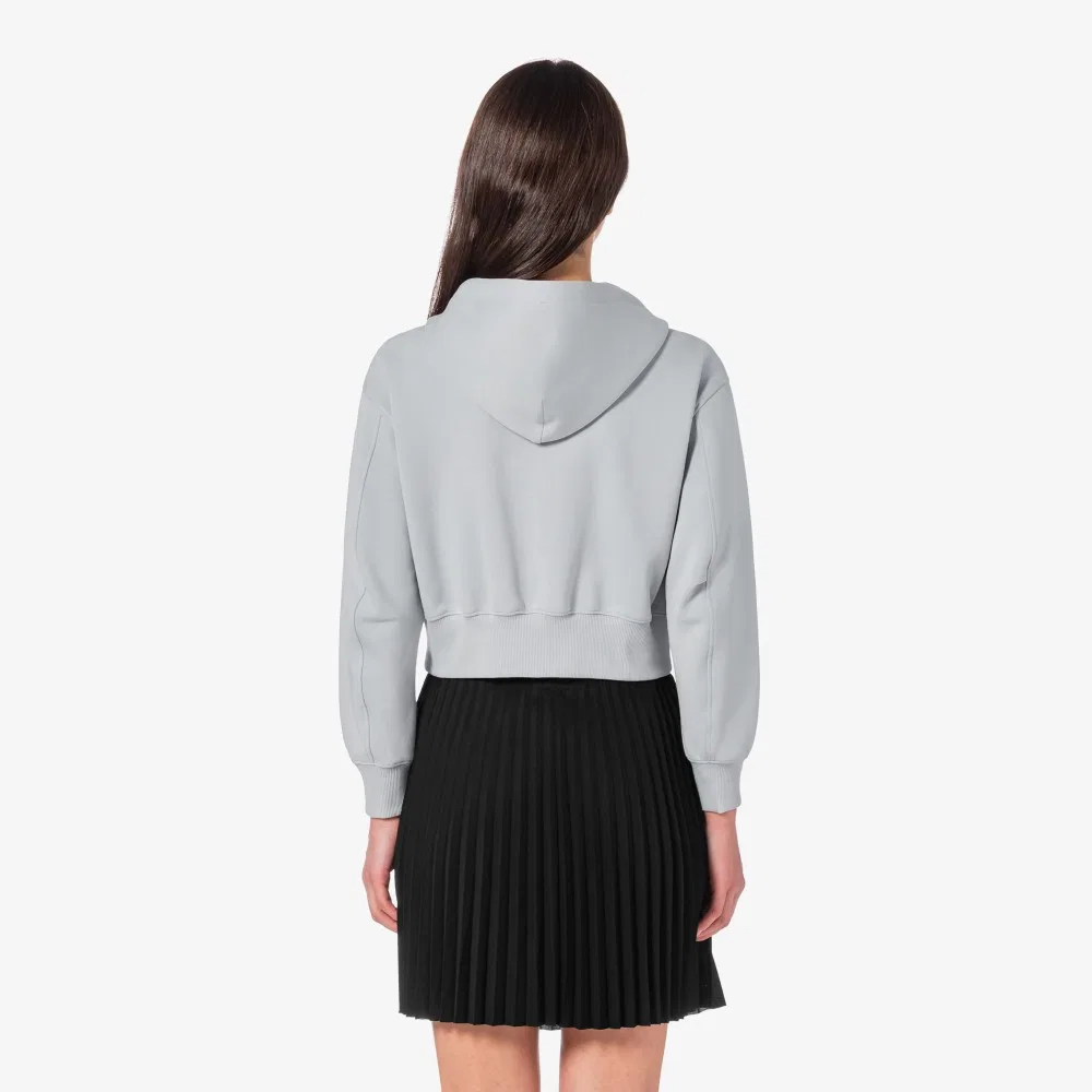 Худи Lacoste Relax Fit на молнии, светло-серая — фото 3