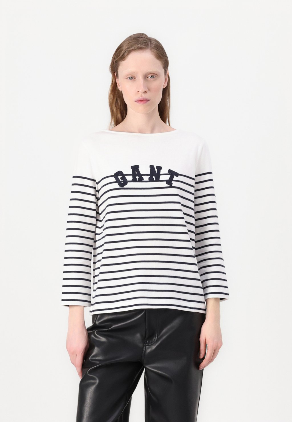 

Футболка с длинным рукавом BRETON BOAT NECK GANT, темно-синий