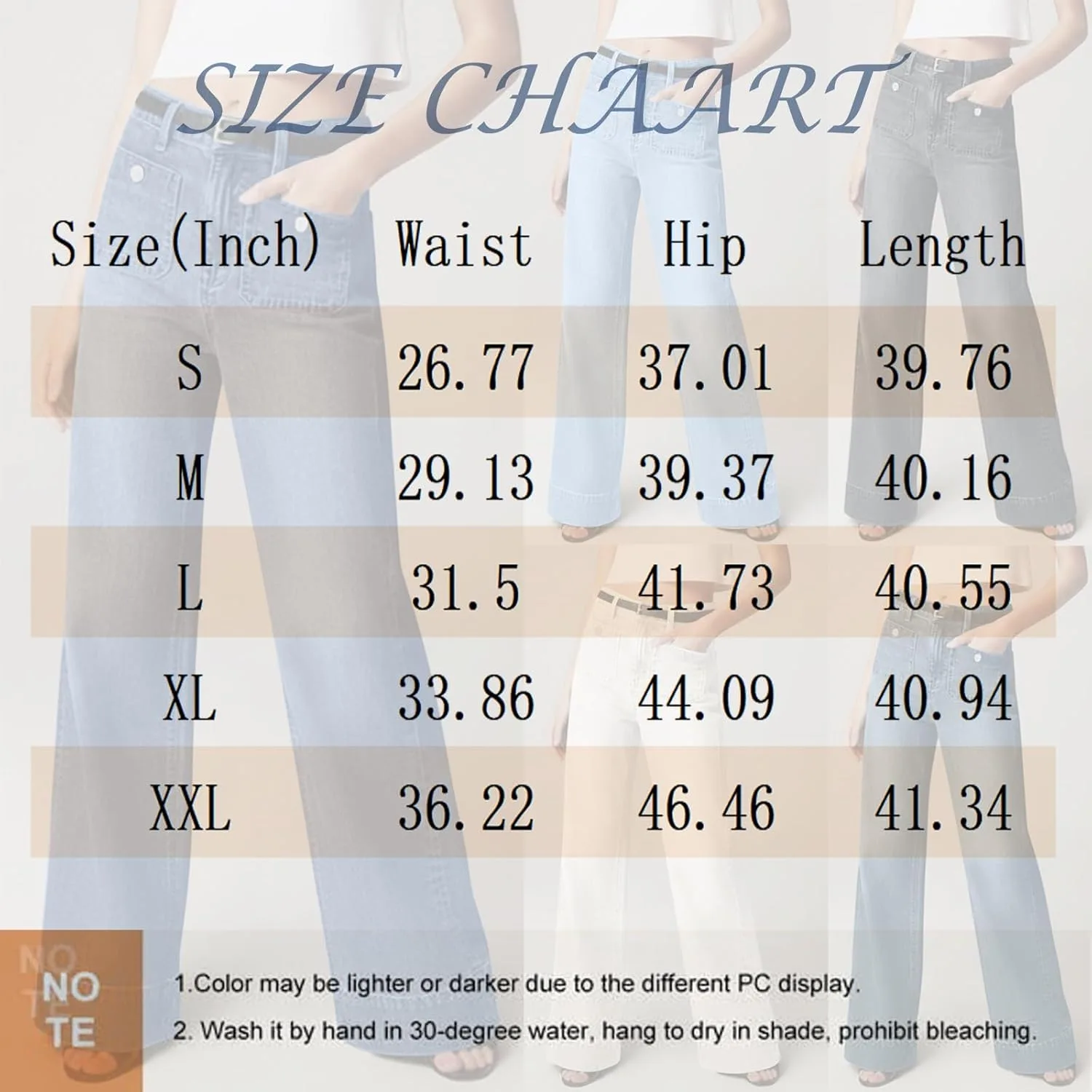 Широкие джинсы женские baggy casual straight leg stretchy с карманами — фото 3