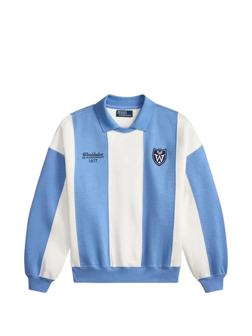 Полосатая рубашка-поло Polo Ralph Lauren, синий