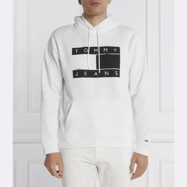 

Толстовка стандартного кроя с флагом и спреем Tommy Hilfiger, белый