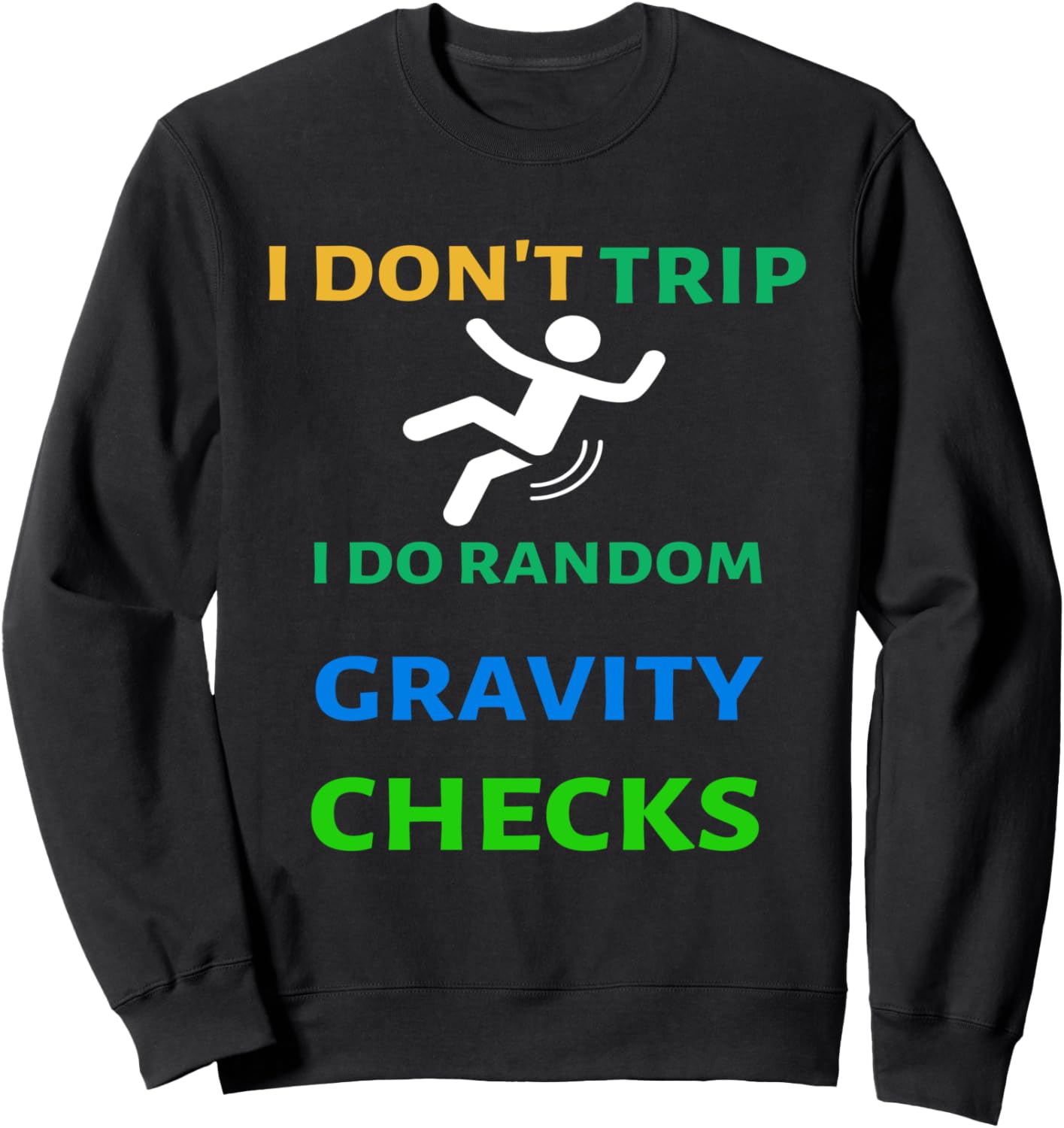 

Я не спотыкаюсь, я проверяю гравитацию на случайность. Забавная неуклюжая случайная толстовка Funny Enduro Bikes Rider Motorcycle, Fathers Day, черный