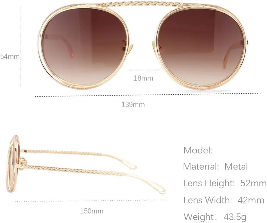 

Солнцезащитные очки с металлической цепочкой, мужские и женские, в стиле стимпанк, ретро, ​​с плоским верхом, защита от УФ-излучения UV400, винтажные очки HPIRME, 2