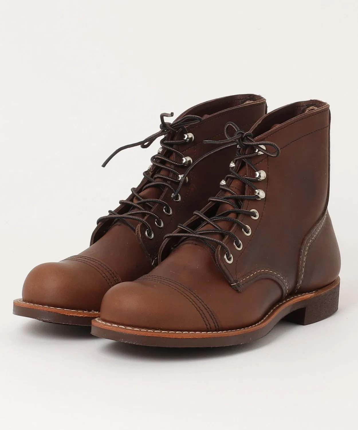 Ботинки Iron Ranger с мыском Cap Toe, Red Wing, 8111, цвет коричневый (Amber Harness)