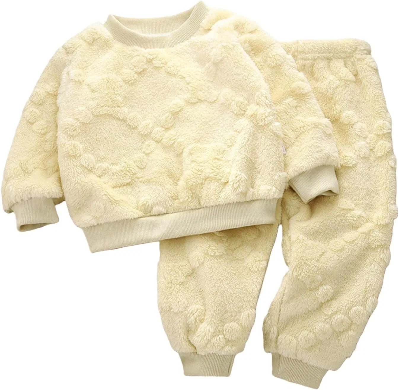 Детский спортивный костюм флисовый Generic, 2 предмета, Light Yellow