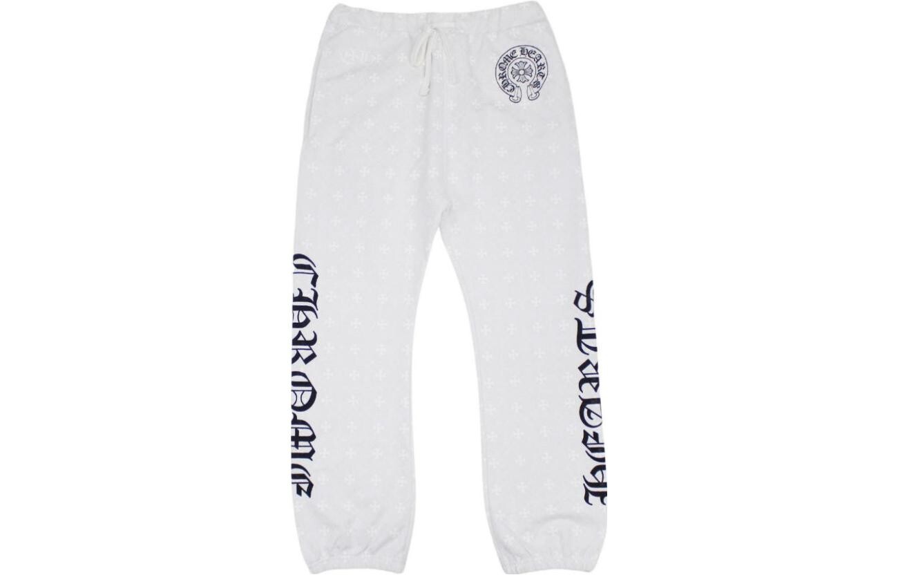 

Повседневные брюки мужские белые Chrome Hearts, белый