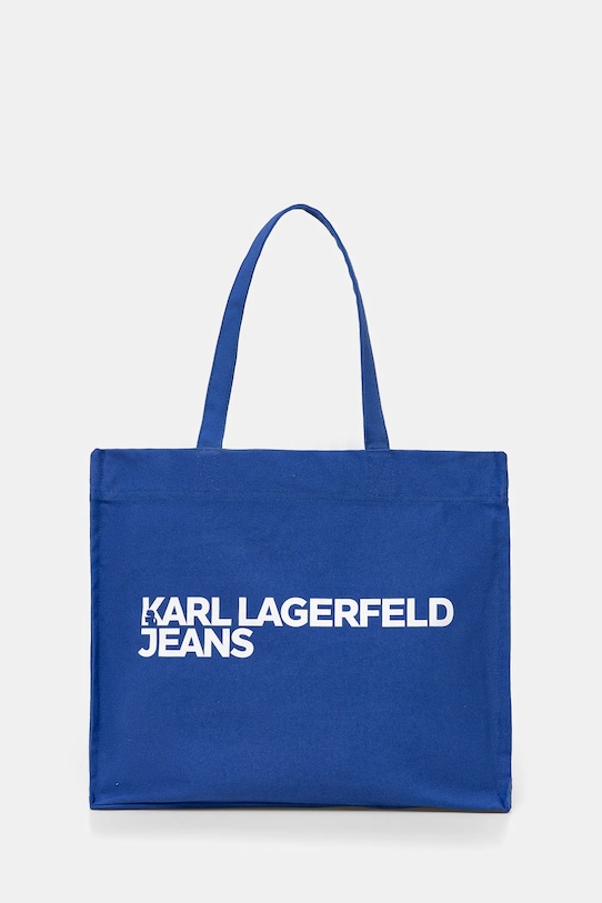 

Хлопковая сумка Karl Lagerfeld Jeans, синий