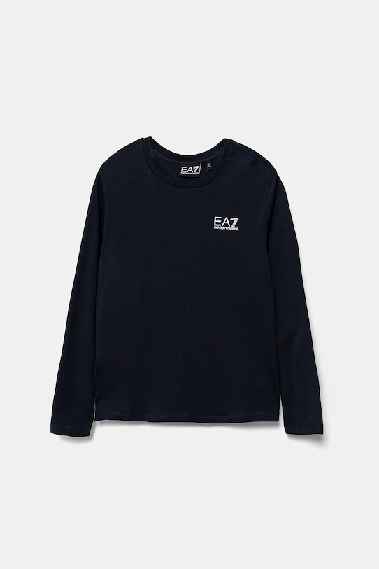 

Детская хлопковая водолазка Ea7 Emporio Armani, темно-синий