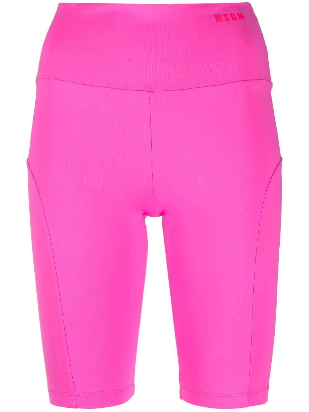 

Шорты с завышенной талией MSGM, розовый
