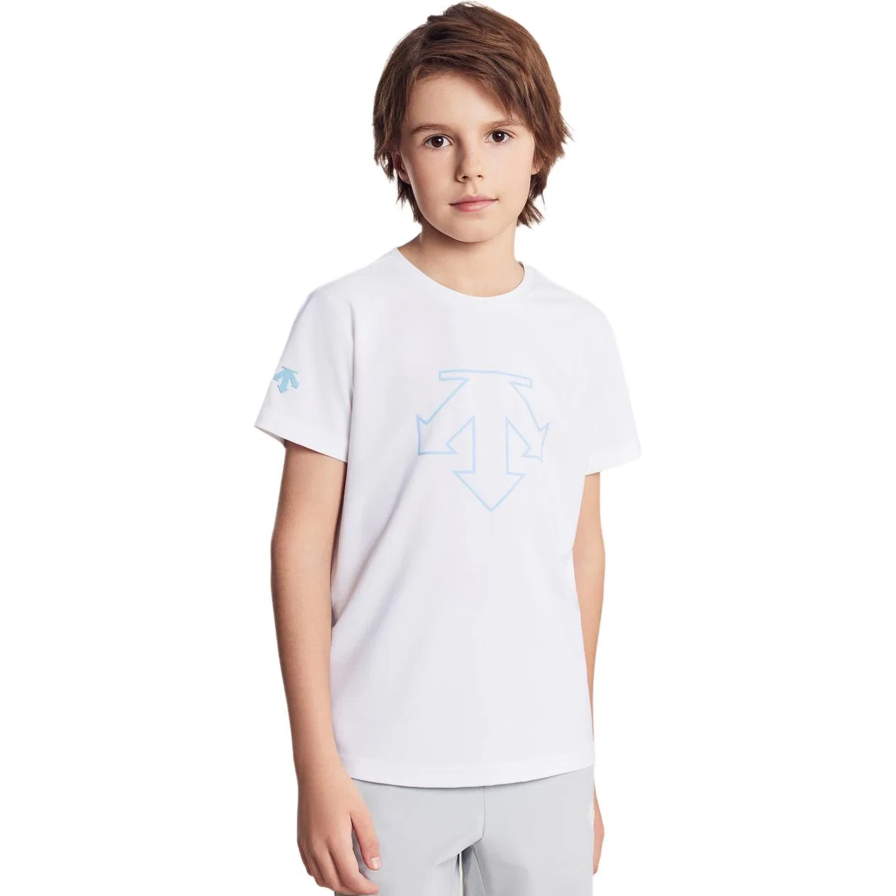 Футболка тренировочная Descente Teenagers белая