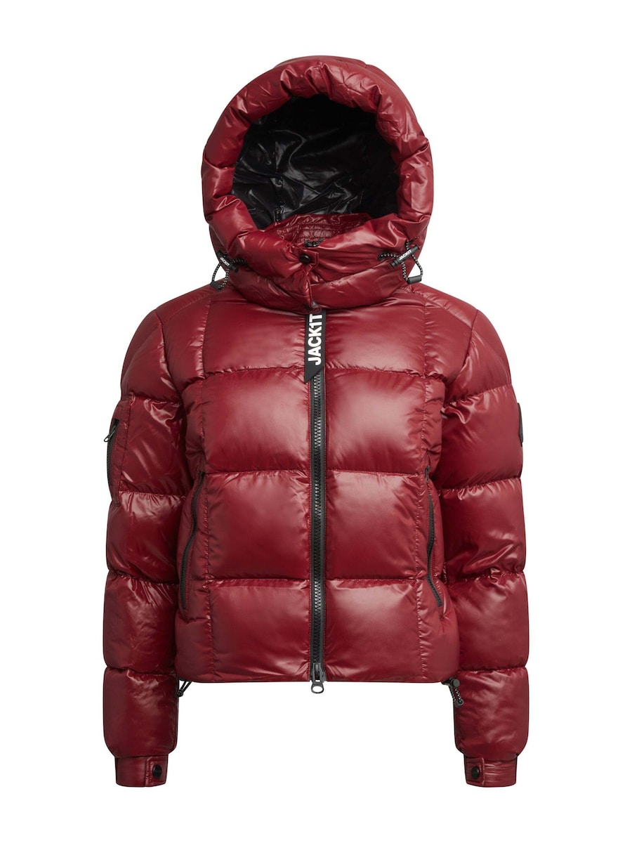 

Куртка для активного отдыха JACK1T EZ Boxed Crop Puffer Lux, бургундия