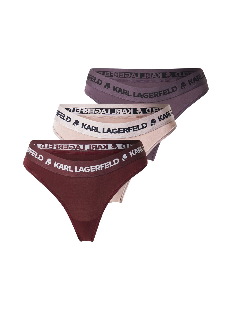 

Стринги Karl Lagerfeld, цвет Light beige/Berry/Dark red