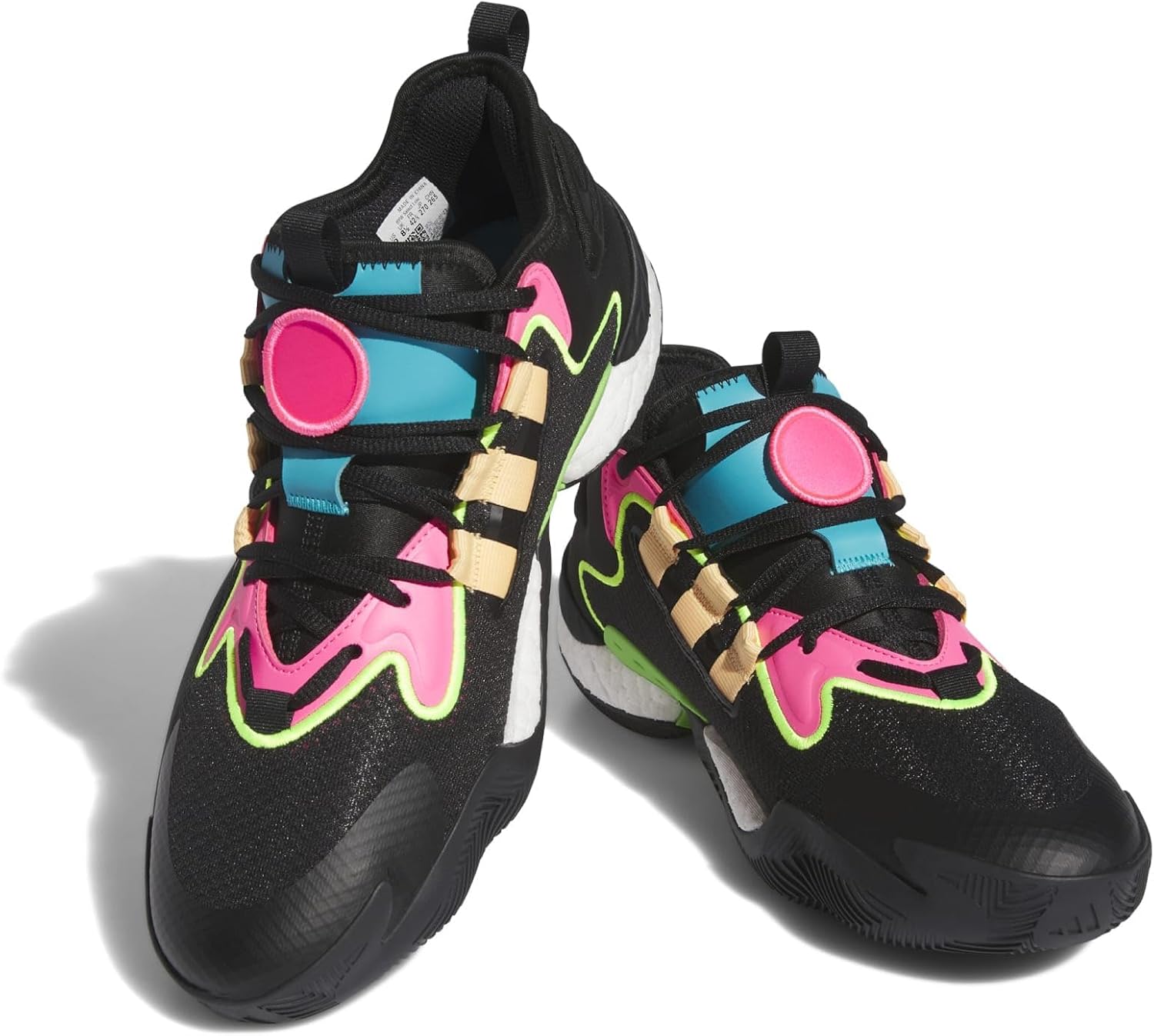 

Женские баскетбольные кроссовки adidas Byw Select, черный/оранжевый/розовый