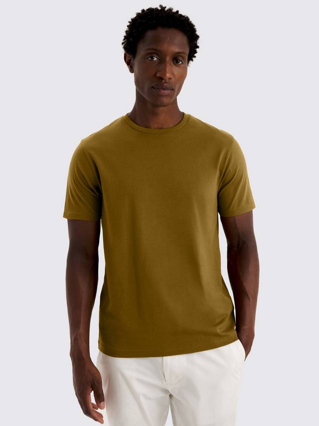 

Хлопковая футболка Regular Fit с коротким рукавом и круглым вырезом Moss, Olive