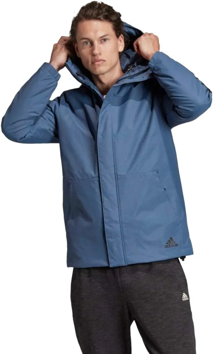 Трек-куртка адидас мужская, Full Zip, Blue/Black
