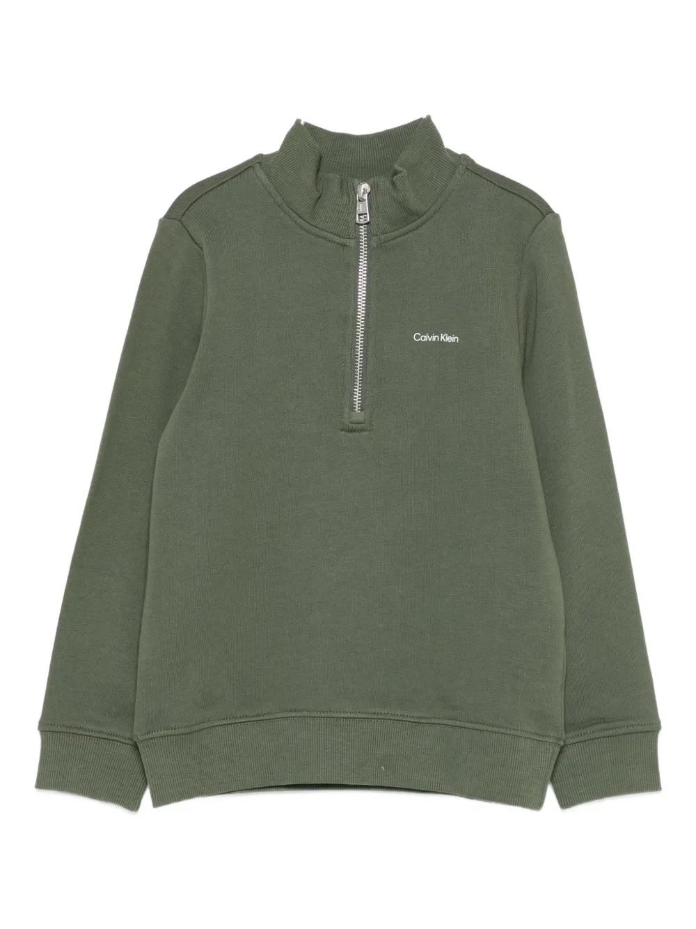 

Толстовка на молнии Calvin Klein Kids, зеленый