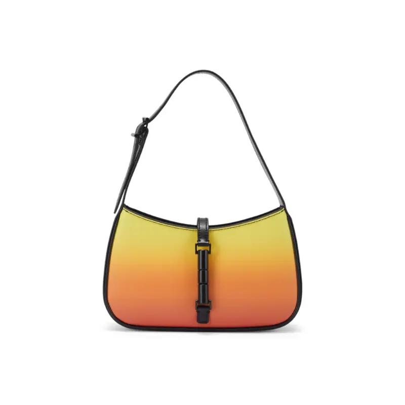 

CHARLES&KEITH Женская маленькая сумка через плечо разноцветная, Sunset Light Orange Red